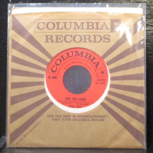 Percy Faith - Sons And Lovers / Hawaiian Lullaby 7" Mint- Vinyl 45 Columbia 1960 - Shuga Records