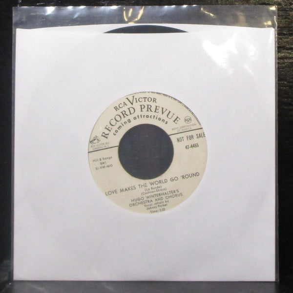 Hugo Winterhalter - A Kiss To Build A Dream On 7" VG+ Promo Vinyl 45 RCA 47-4455 - Shuga Records