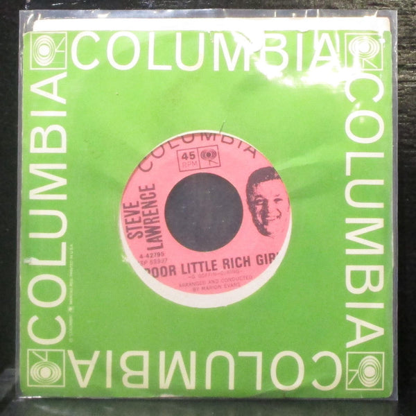 Steve Lawrence - More / Poor Little Rich Girl 7" VG+ Vinyl 45 Columbia 4-42795 - Shuga Records