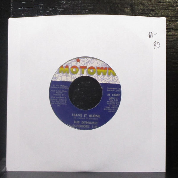 Dynamic Superiors T.M. - Leave It Alone / One-Nighter 7" Mint- Vinyl 45 Motown - Shuga Records