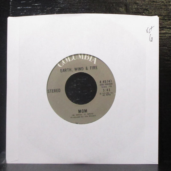 Earth, Wind & Fire - Mom / Power 7" VG+ Vinyl 45 Columbia 4-45747 USA 1972 - Shuga Records