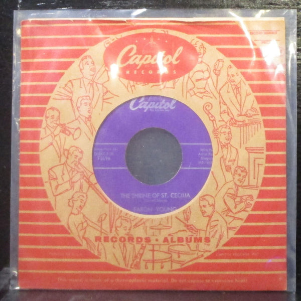 Faron Young - The Shrine Of St. Cecilia / He Was There 7" VG+ Vinyl 45 Capitol - Shuga Records