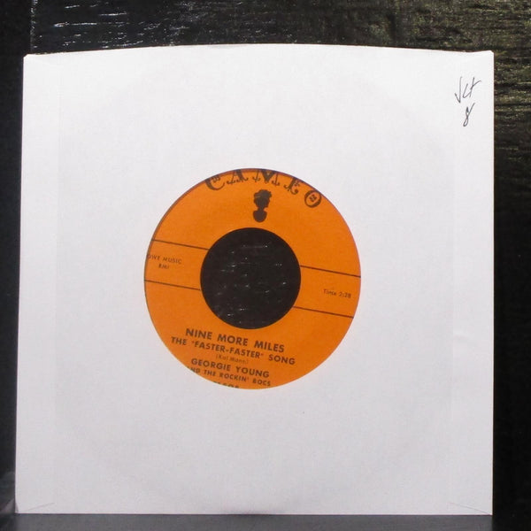 Georgie Young - Nine More Miles / The Sneak 7" VG+ Vinyl 45 Cameo C150 USA 1958 - Shuga Records