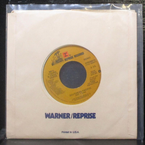 Neil Young & Crazy Horse - Souther Pacific / Motor City 7" Mint- Vinyl 45 USA - Shuga Records