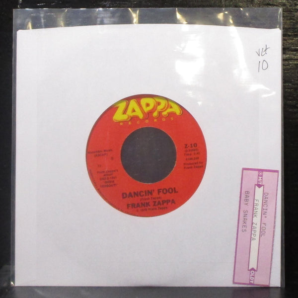 Frank Zappa - Dancin' Fool / Baby Snakes 7" VG+ Vinyl 45 Zappa Z-10 USA 1979 - Shuga Records