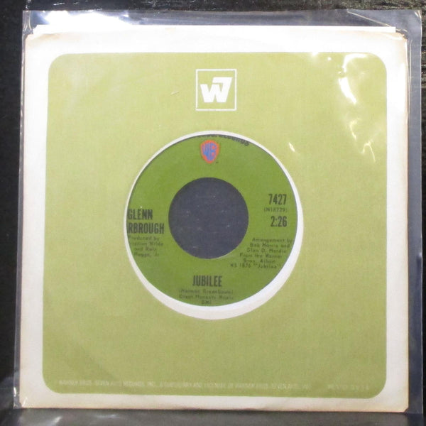 Glenn Yarbrough - Jubilee 7" Mint- Vinyl 45 Warner Bros. 7427 USA 1970 - Shuga Records