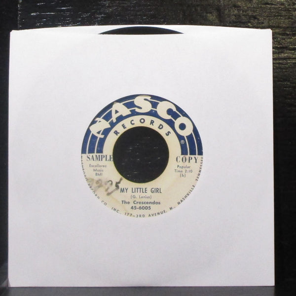 The Crescendos - Oh Julie / My Little Girl 7" VG+ Promo Vinyl 45 Nasco 45-6005 - Shuga Records