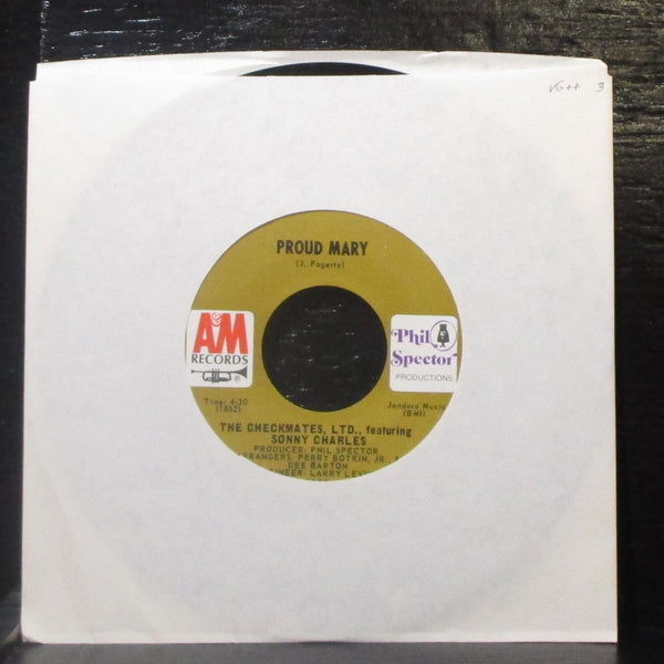 Checkmates Ltd. & Sonny Charles - Spanish Harlem / Proud Mary 7" VG+ Vinyl 45 - Shuga Records