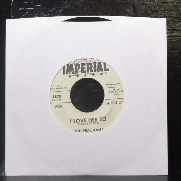The Velvetones - The Glory Of Love / I Love Her So 7" VG Vinyl 45 Imperial 5878 - Shuga Records