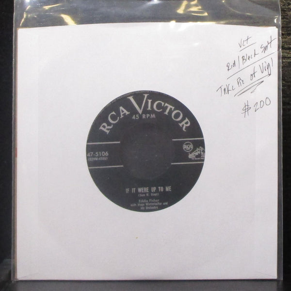 Eddie Fisher - Even Now / If It Were Up To Me 7" VG+ Vinyl 45 RCA Victor 47-5106 - Shuga Records