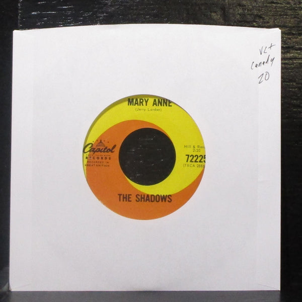 The Shadows - Mary Anne / Chu Chi 7" VG+ Vinyl 45 Epic 72225 Canada 1965 - Shuga Records
