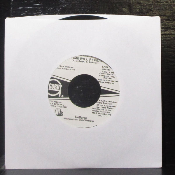 DeBarge - Time Will Reveal 7" VG+ Promo Vinyl 45 Gordy 1705 GF USA 1983 - Shuga Records