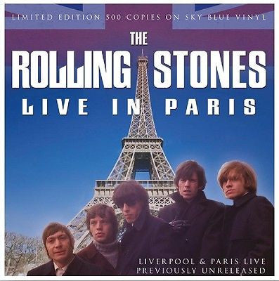 The Rolling Stones - Live In Paris - New Vinyl Record 2016 Coda Limited Edition (500 copies!) on Sky Blue Vinyl! - Shuga Records