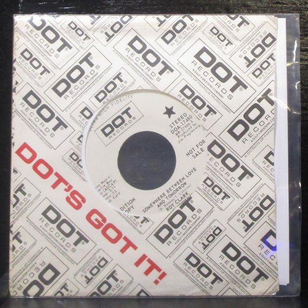Roy Clark - Somewhere Between Love And Tomorrow 7" Mint- Promo Vinyl 45 Dot - Shuga Records