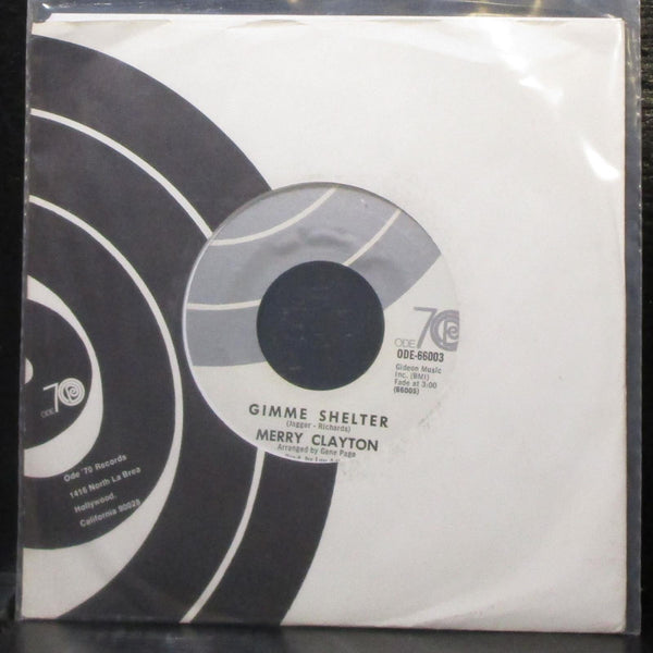 Merry Clayton - Gimme Shelter / Good Girls 7" Mint- Vinyl 45 ODE-66003 USA 1970 - Shuga Records