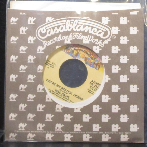 Mac Davis - You're My Bestest Friend 7" Mint- Vinyl 45 Casablanca NB 2341 USA - Shuga Records