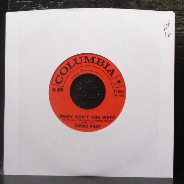 Stonewall Jackson - Mary Don't You Weep / Run 7" VG+ Vinyl 45 Columbia 4-41533 - Shuga Records