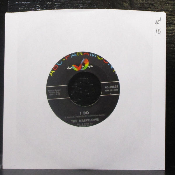 The Marvelows - I Do / My Heart 7" VG+ Vinyl 45 ABC-Paramount 45-10629 USA 1965 - Shuga Records