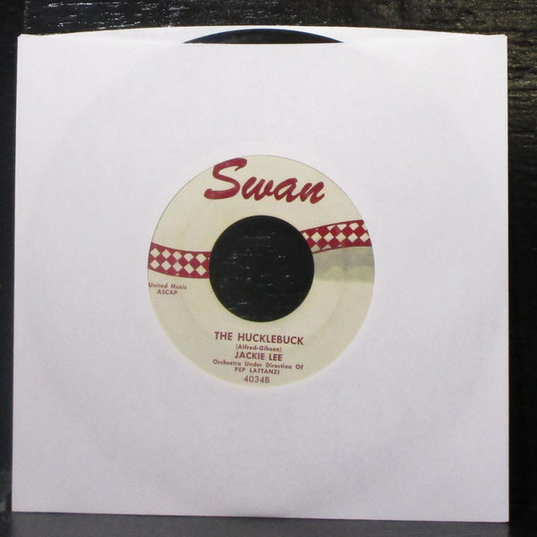 Jackie Lee - Happy Vacation / The Hucklebuck 7" VG+ Vinyl 45 SWAN 4034 USA - Shuga Records