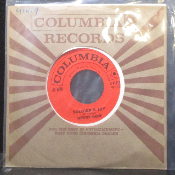 Hawkshaw Hawkins - Soldier's Joy / Big Red Benson 7" Mint- Vinyl 45 Columbia - Shuga Records