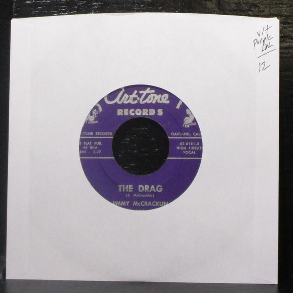 Jimmy McCracklin - The Drag / Just Got To Know 7" VG+ Vinyl 45 825 purple - Shuga Records
