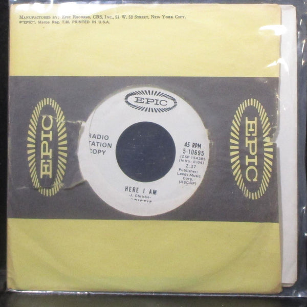 Christie - San Bernadino / Here I Am 7" Mint- Promo Vinyl 45 Epic 5-10695 USA - Shuga Records