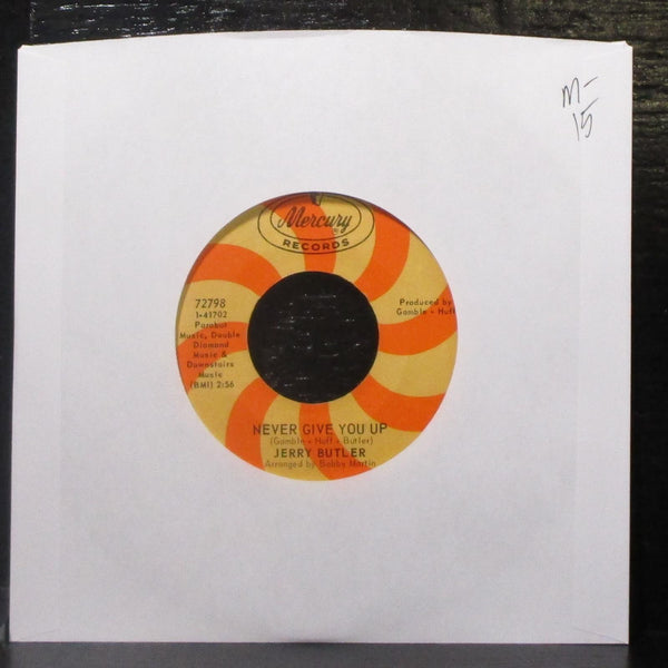 Jerry Butler - Never Give You Up / Beside You 7" Mint- Vinyl 45 Mercury 72798 - Shuga Records