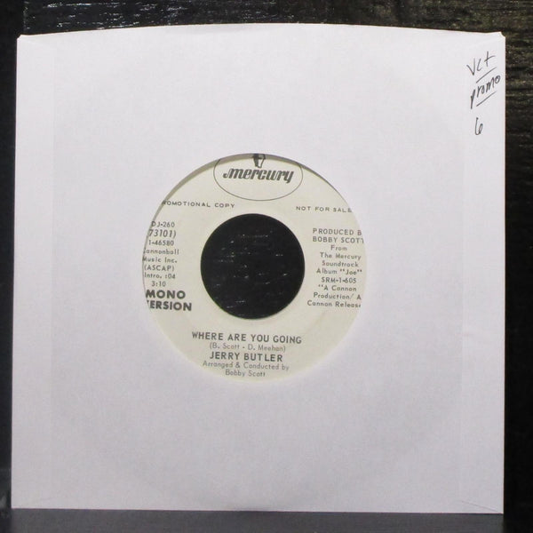 Jerry Butler - Where Are You Going 7" VG+ Promo Vinyl 45 Mercury DJ-260 USA 1970 - Shuga Records