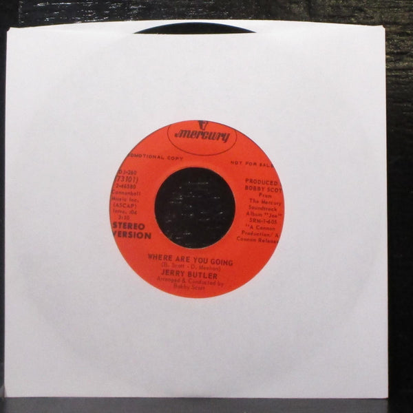 Jerry Butler - Where Are You Going 7" VG+ Promo Vinyl 45 Mercury DJ-260 USA 1970 - Shuga Records