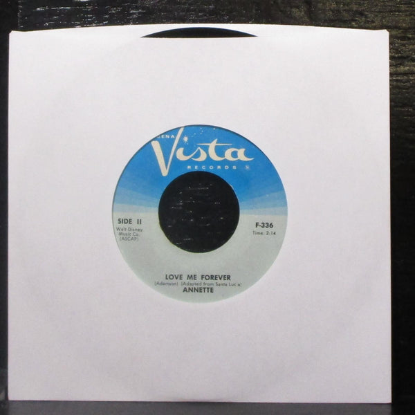 Annette - Jo-Jo The Dog-Faced Boy / Love Me Forever 7" VG+ Vinyl 45 F-336 blue - Shuga Records