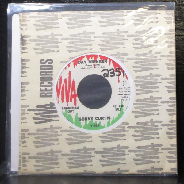 Sonny Curtis - Day Drinker / Atlanta Georgia Stray 7" Mint- Promo Vinyl 45 Viva - Shuga Records