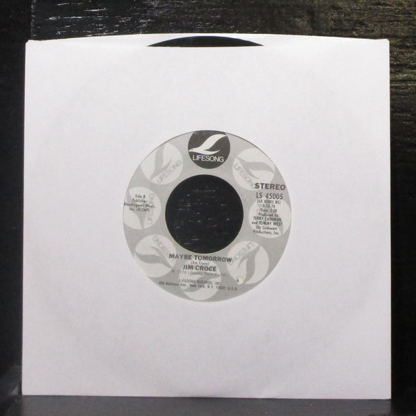 Jim Croce - Mississippi Lady / Maybe Tomorrow 7" VG+ Promo Vinyl 45 Lifesong USA - Shuga Records