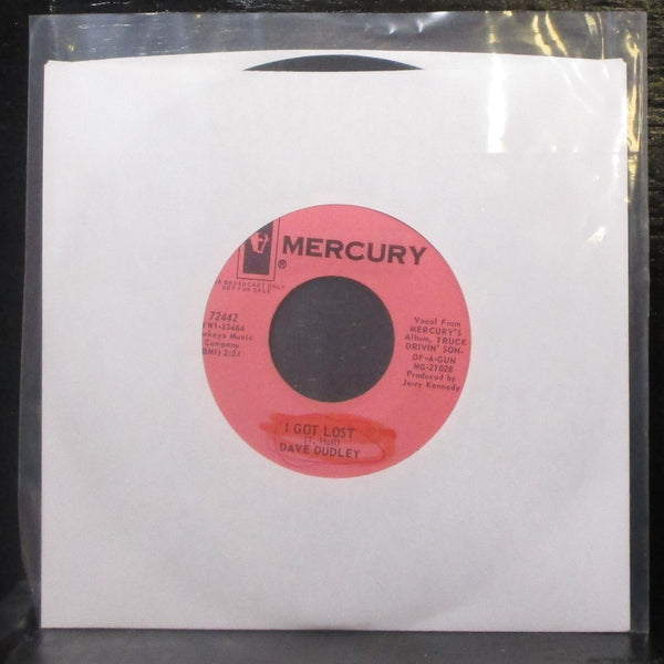 Dave Dudley - Truck Drivin' Son-Of-A-Gun / I Got Lost 7" VG+ Promo Vinyl 45 1965 - Shuga Records