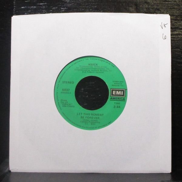 Kwick - Let This Moment Be Forever / Tonight Is The Night 7" VG Vinyl 45 EMI - Shuga Records