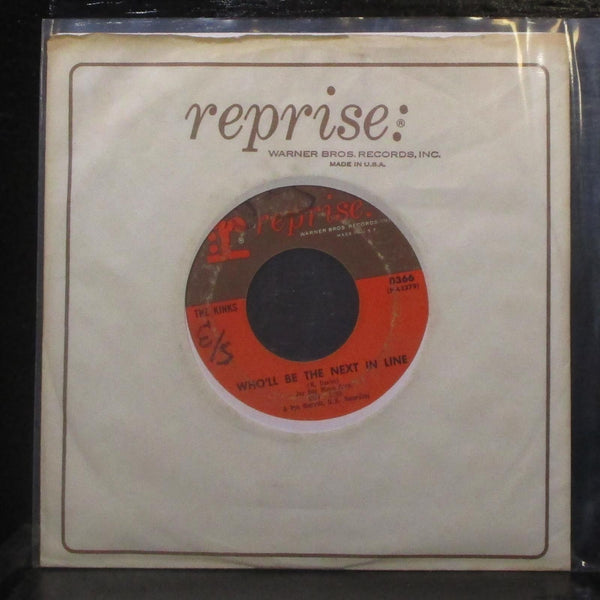 The Kinks - Who'll Be The Next In Line 7" VG Vinyl 45 Reprise 0366 USA 1965 - Shuga Records