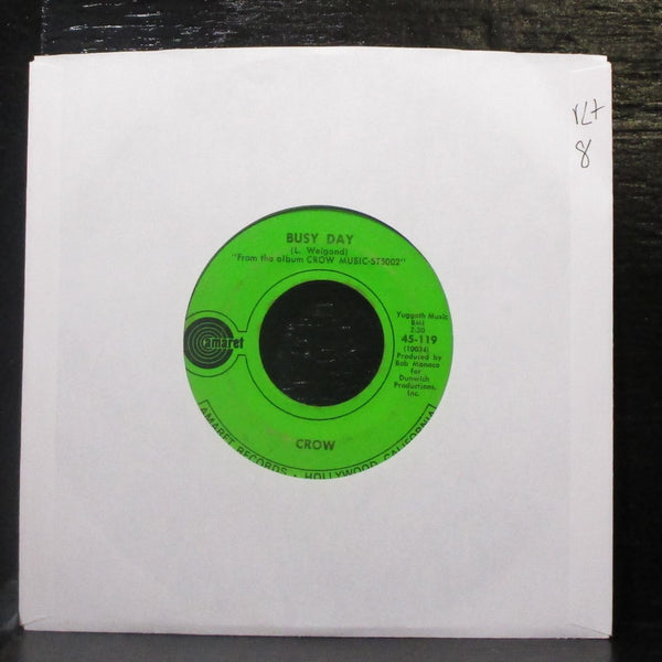 Crow - Slow Down / Cottage Cheese 7" VG+ Vinyl 45 Amaret 45-119 USA 1970 - Shuga Records