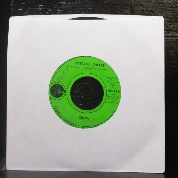 Crow - Slow Down / Cottage Cheese 7" VG+ Vinyl 45 Amaret 45-119 USA 1970 - Shuga Records