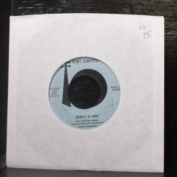 Evelyn Freeman - Swing Low Sweet Chariot 7" VG Vinyl 45 Bel Canto 45-BC-722 USA - Shuga Records