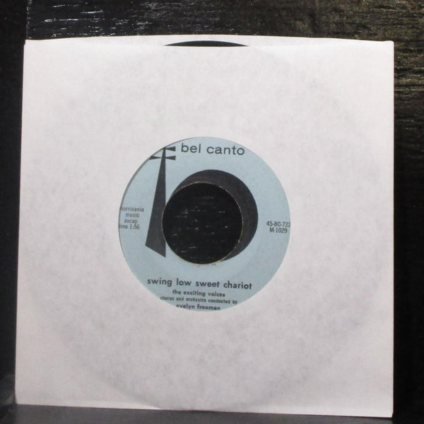 Evelyn Freeman - Swing Low Sweet Chariot 7" VG Vinyl 45 Bel Canto 45-BC-722 USA - Shuga Records