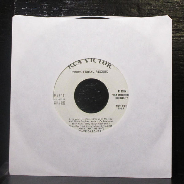 Dave Gardner - Ain't That Weird 7" VG+ Promo Vinyl 45 RCA Victor SP-45-111 USA - Shuga Records