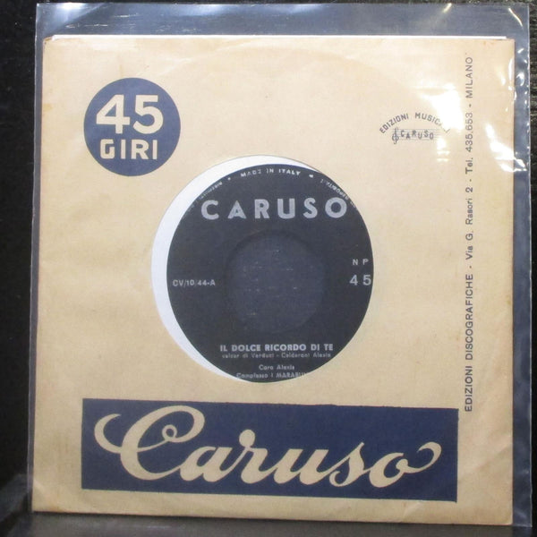 Calderoni Alexis - Il Dolce Ricordo Di Te 7" VG+ Vinyl 45 Caruso CV/10/44 Italy - Shuga Records