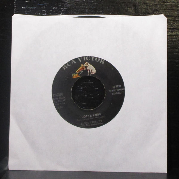Elvis Presley - Are You Lonesome To-Night? 7" VG+ Vinyl 45 RCA Victor 47-7810 - Shuga Records