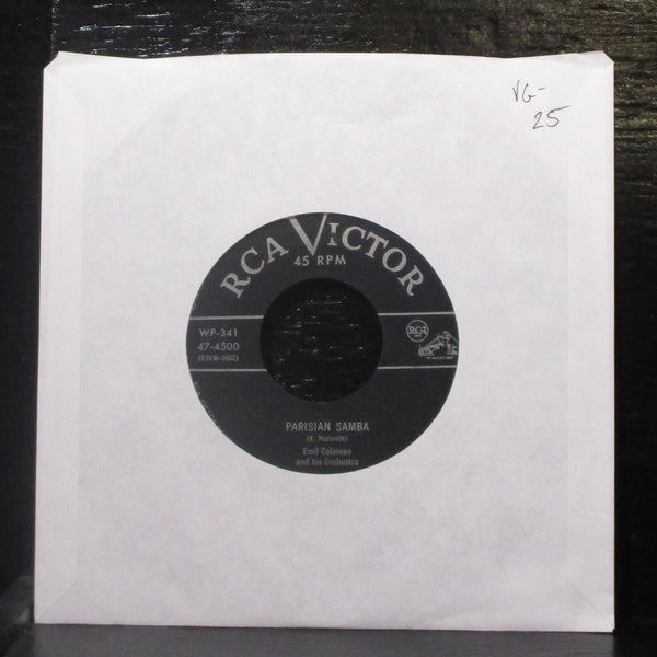 Emil Coleman - Parisian Samba / Tico Tico 7" VG- Vinyl 45 RCA Victor WP-341 USA - Shuga Records