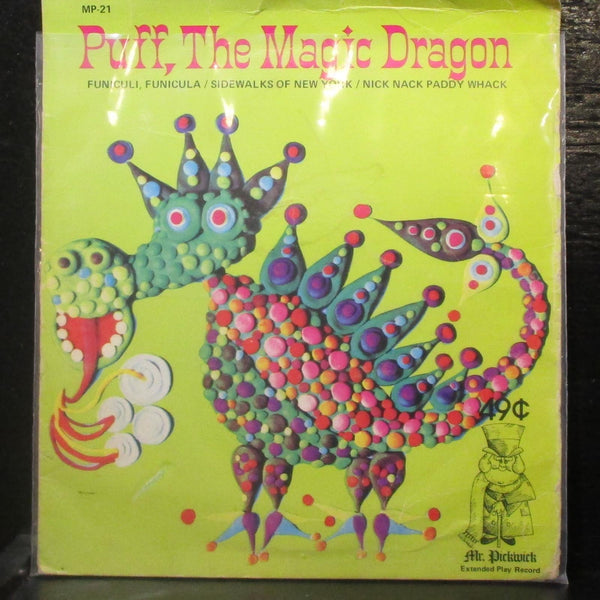 Unknown Artist - Puff, The Magic Dragon 7" VG- Vinyl 45 Mr. Pickwick MP-21 USA - Shuga Records