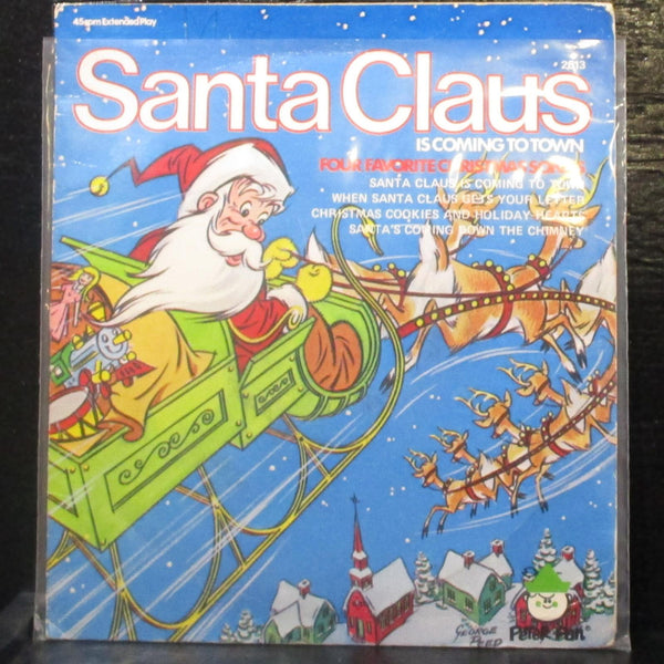 Unknown Artist - Santa Claus Is Coming To Town 7" VG Vinyl 45 Peter Pan 2613 - Shuga Records