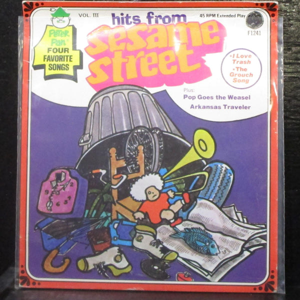 Unknown Artist - Hits From Sesame Street Vol. III 7" VG+ Vinyl 45 Peter Pan USA - Shuga Records
