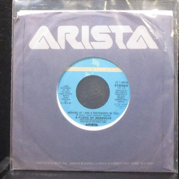 A Flock Of Seagulls - Wishing / Committed 7" Mint- Vinyl 45 Arista JS 1-9018 USA - Shuga Records