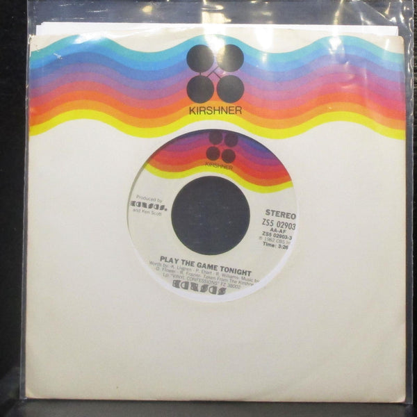 Kansas - Play The Game Tonight / Play On 7" Mint- Vinyl 45 Kirshner ZS5 02903 - Shuga Records