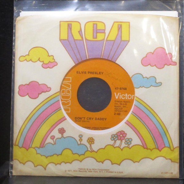 Elvis Presley - Don't Cry Daddy / Rubberneckin' 7" VG+ Vinyl 45 RCA 47-9768 USA - Shuga Records