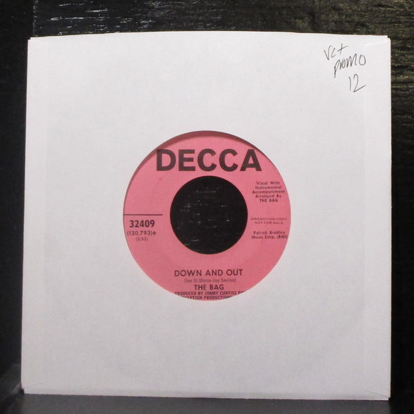 The Bag - Up In The Morning / Down And Out 7" VG+ Promo Vinyl 45 Decca 32409 - Shuga Records
